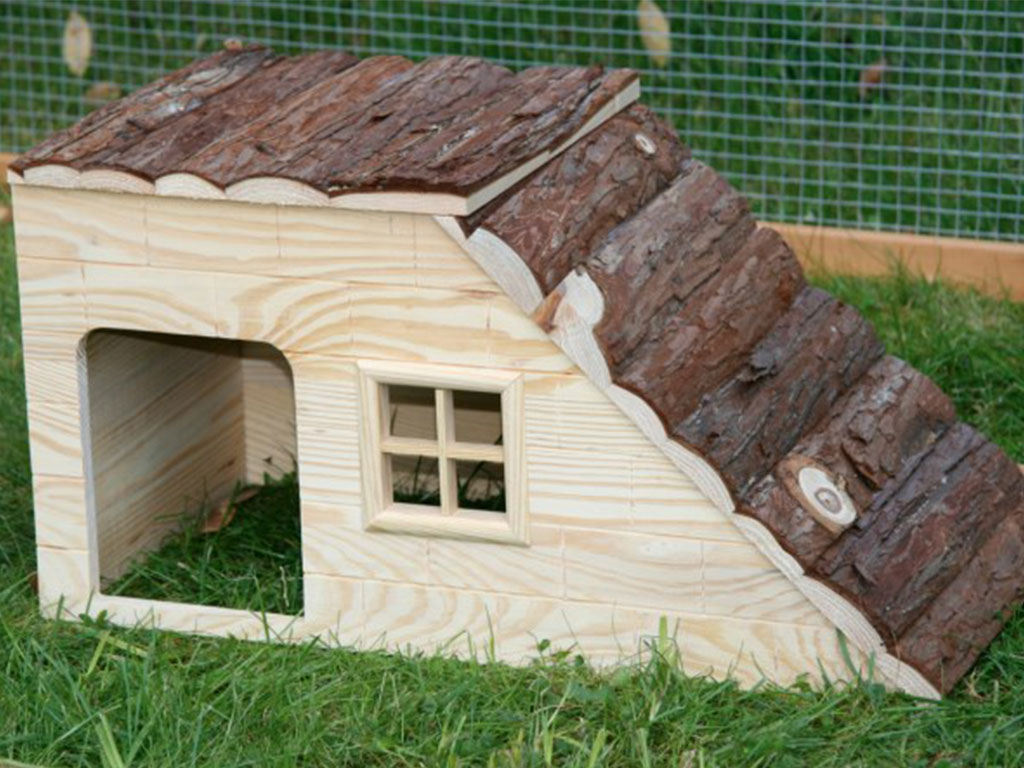 Domeček pro králíky s rampou KERBL 50x25x25 cm