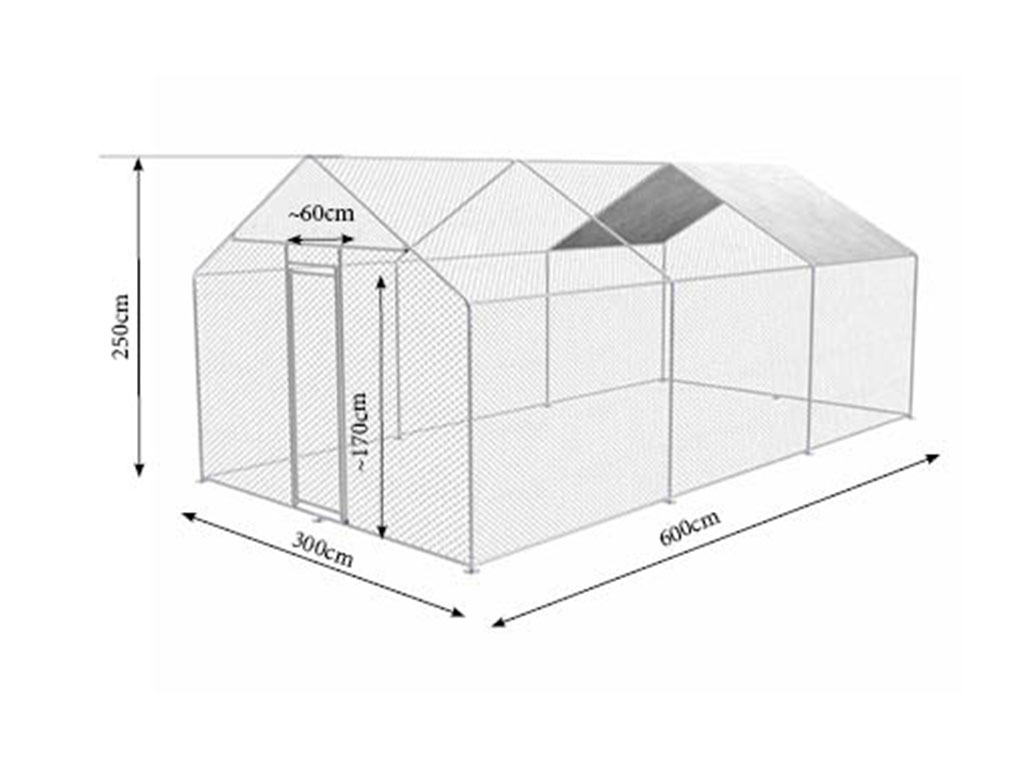 Výběh pro drůbež ZM 3x6x2,45m