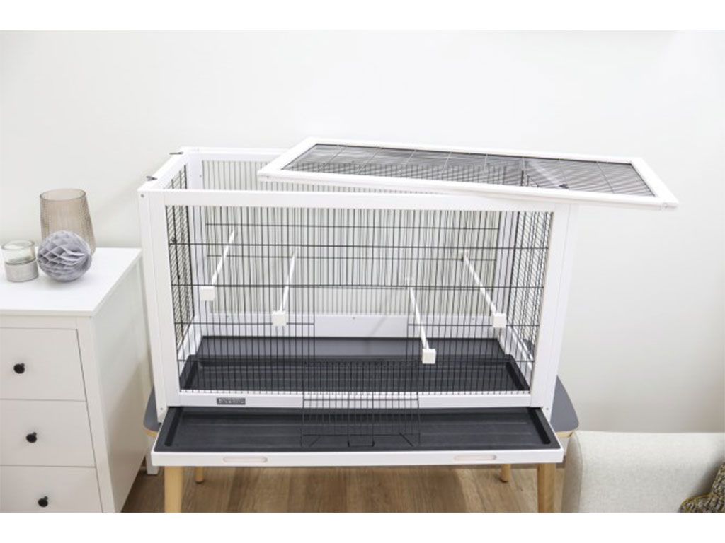 Klec pro ptáky dřevěná, masiv KERBL FIPS 100x50x60 cm