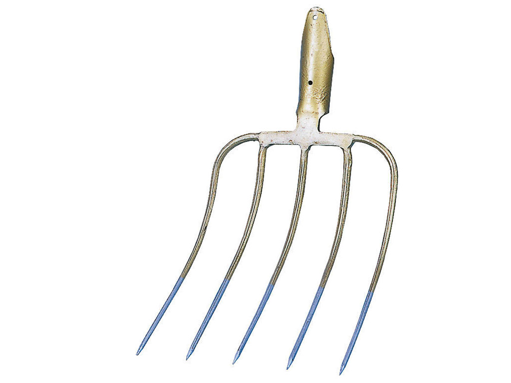 Vidle kované 5-hroté, bez násady KERBL 31x24 cm