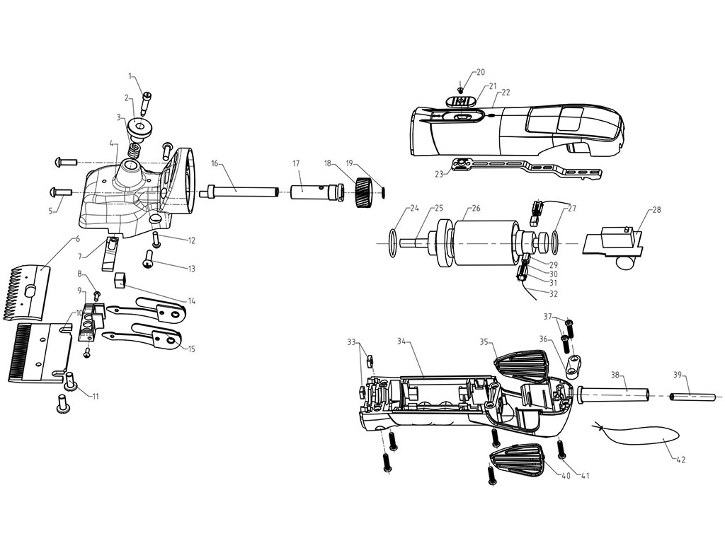 Stříhací strojek na skot a koně KERBL FARMCLIPPER4 18192