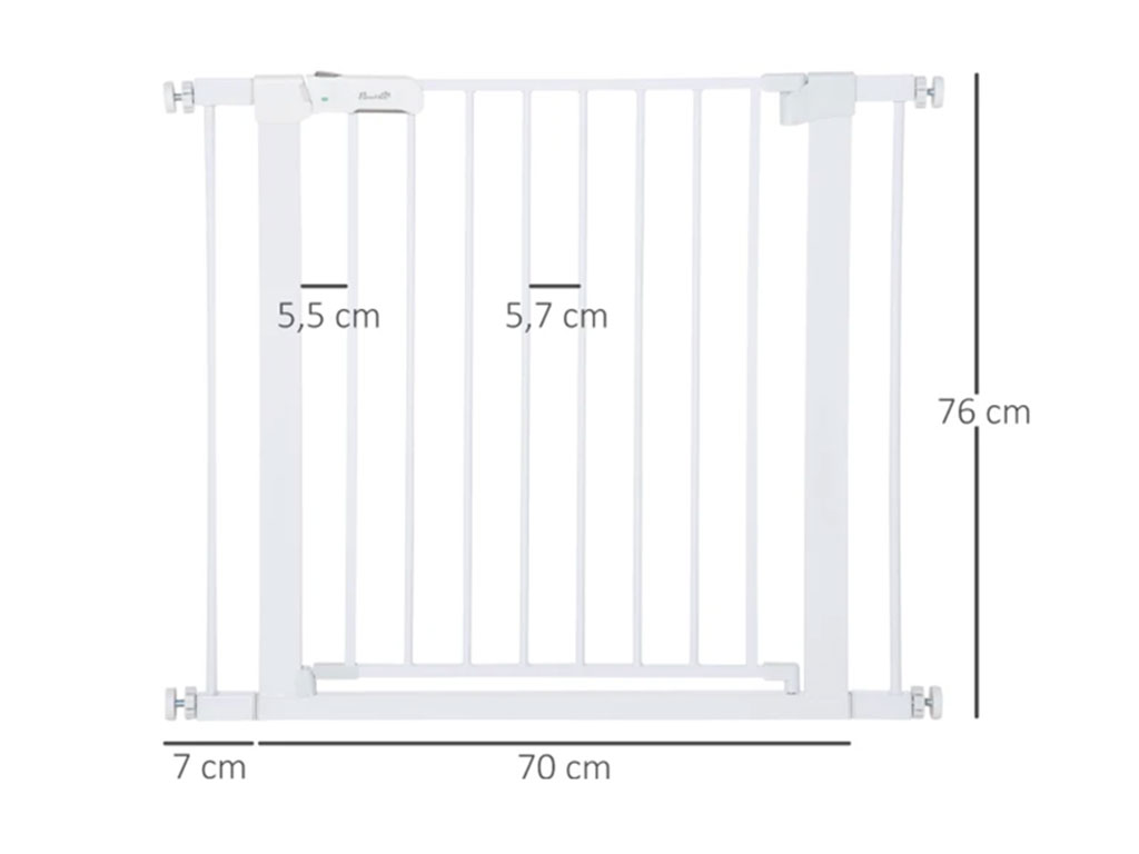 Zábrana do dveří pro psy PAWHUT D06-043V01 75-96 x 76 cm