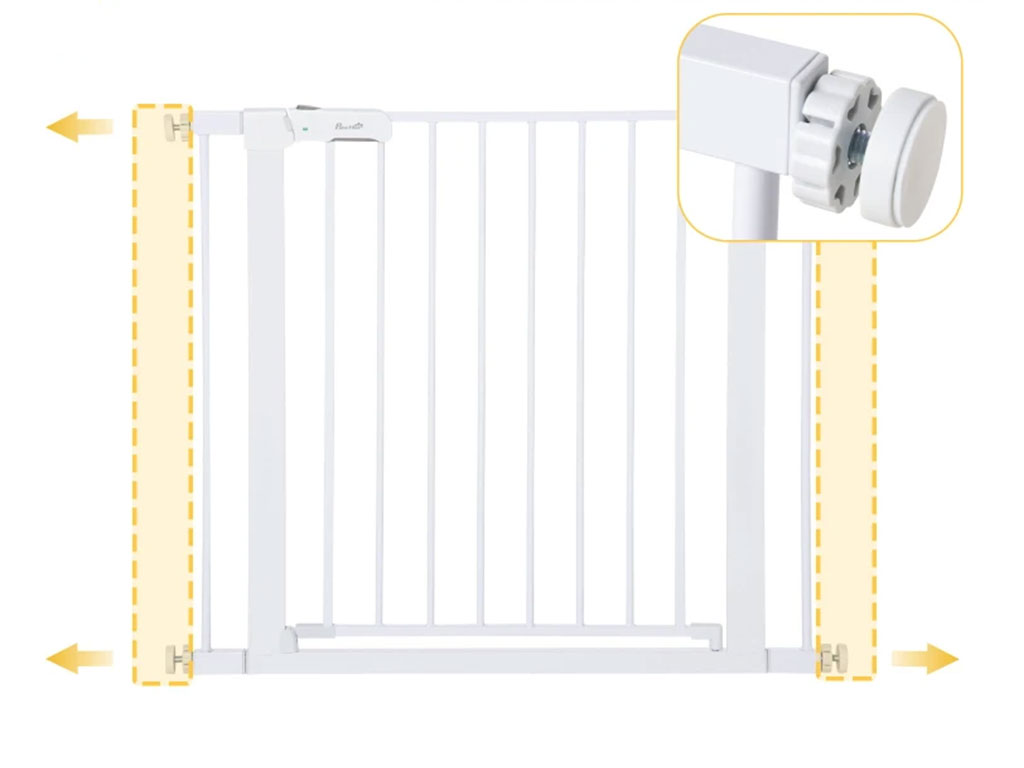Zábrana do dveří pro psy PAWHUT D06-043V01 75-96 x 76 cm