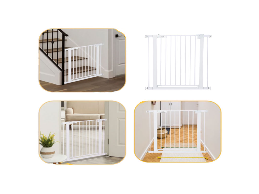 Zábrana do dveří pro psy PAWHUT D06-043V01 75-96 x 76 cm