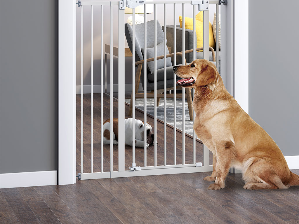 Zábrana do dveří pro psy PAWHUT D06-095 74-97,5 x 104 cm