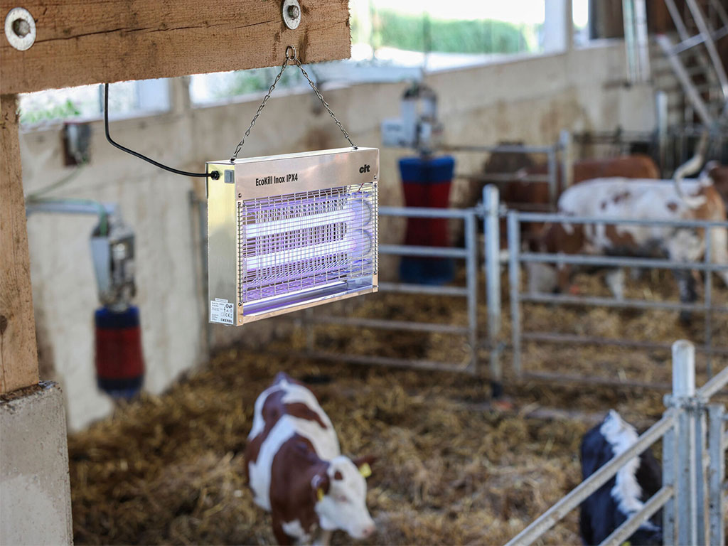 Elektrický lapač hmyzu KERBL 299936 ECOKILL INOX 2040 IPX4 2x18 W