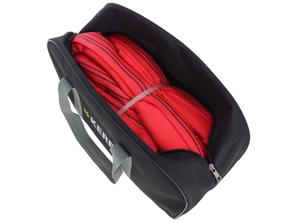 Tažné lano s oky KERBL 37706 6 m/40mm/35000 kg, červené