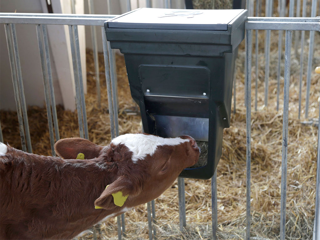 Automatické krmítko na koncentrovaná krmiva pro telata KERBL 144353 FEED BOX 13 l