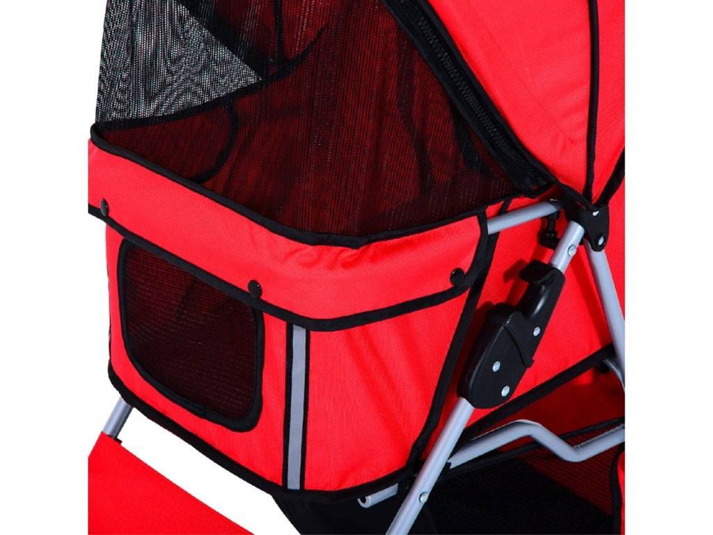 Kočárek pro psy PAWHUT D00-058RD, červený