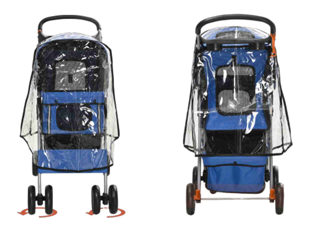 Kočárek pro psy PAWHUT D00-058V01BU, modrý