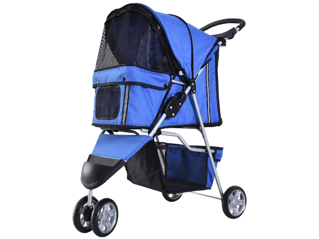 Kočárek pro psy PAWHUT D00-041BU, modrý