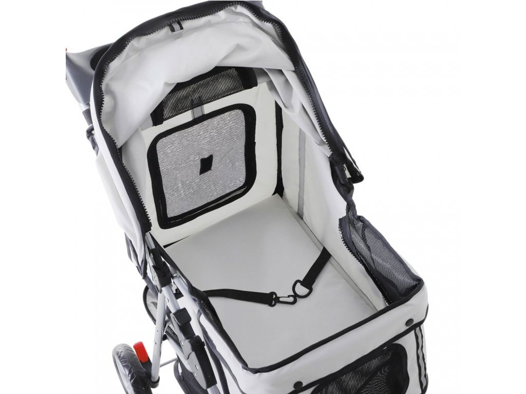 Kočárek pro psy PAWHUT D00-041GY, šedý