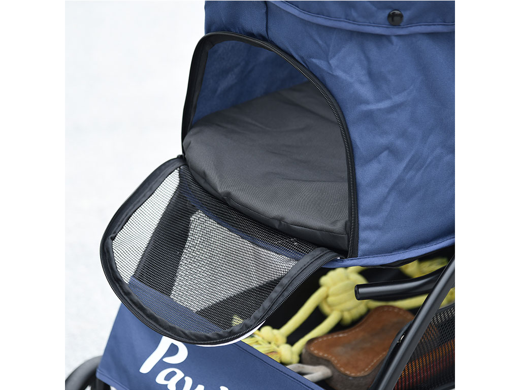 Kočárek pro psy PAWHUT D00-165V00DB, modrý