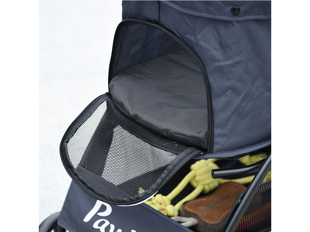 Kočárek pro psy PAWHUT D00-165V00NU, tmavě modrý