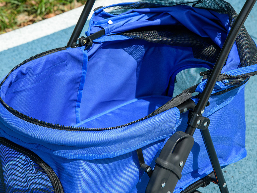 Kočárek pro psy PAWHUT D00-127BU, modrý