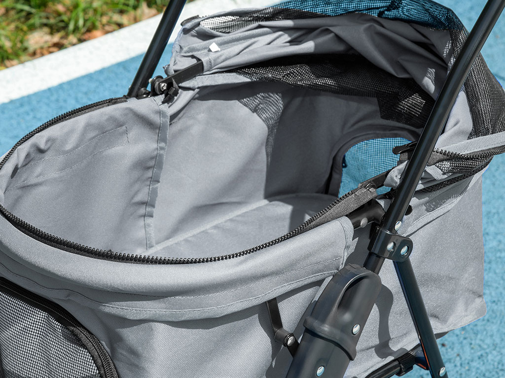 Kočárek pro psy PAWHUT D00-127GY, šedý