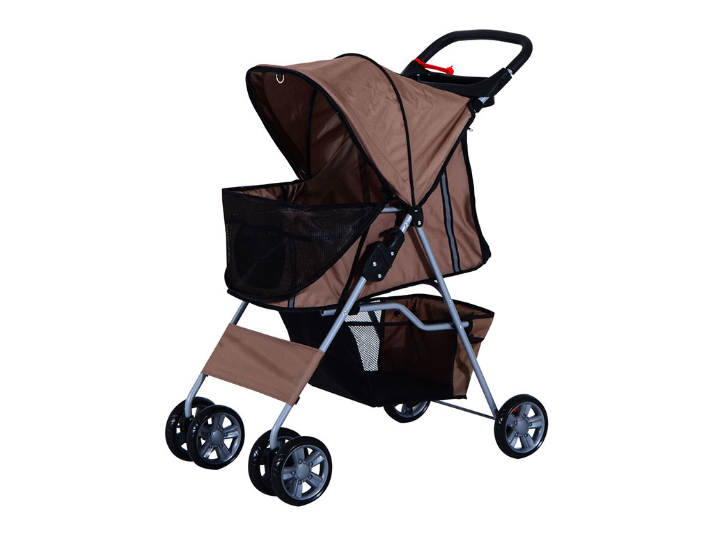 Kočárek pro psy PAWHUT D00-058CF, kávově hnědý