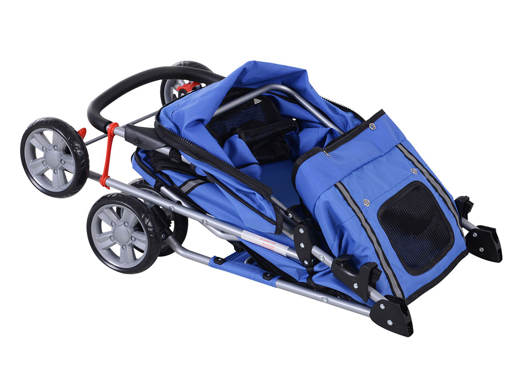 Kočárek pro psy PAWHUT D00-058BU, modrý