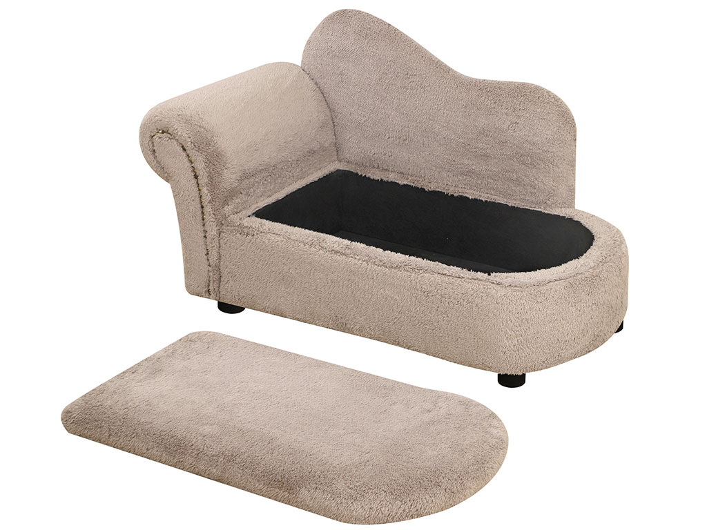 Pohovka pro psy PAWHUT D04-188BG, béžová, 80x40x46 cm