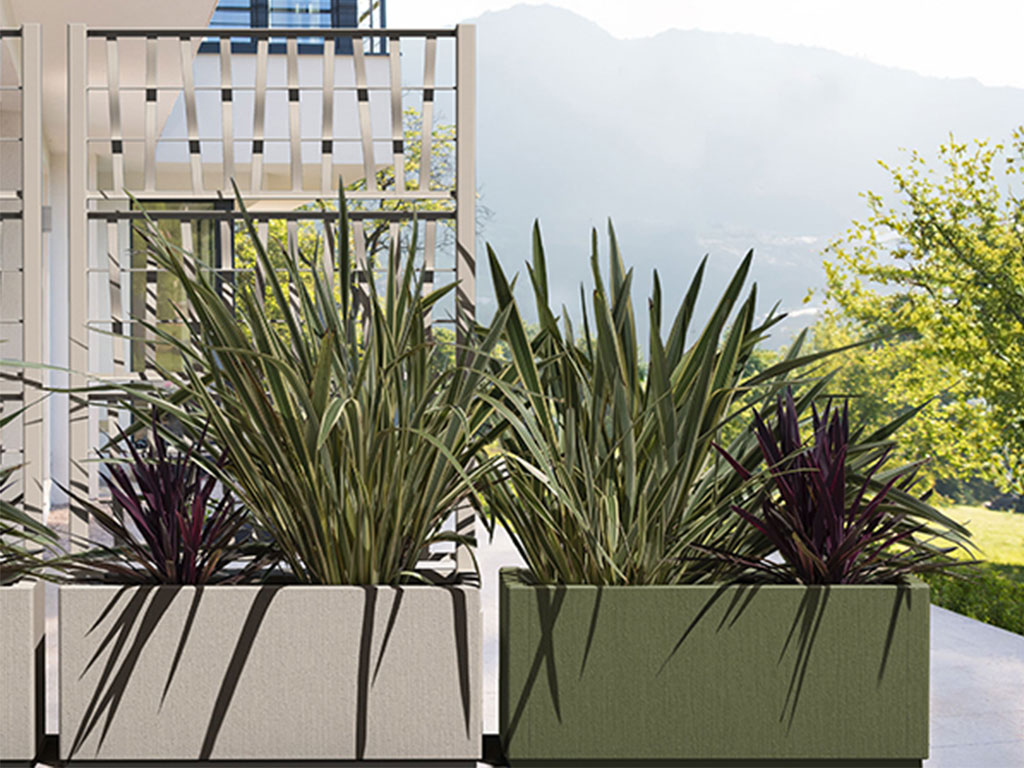 Truhlík, vyvýšený záhon STEFANPLAST ETHICA 80 krémově bílá