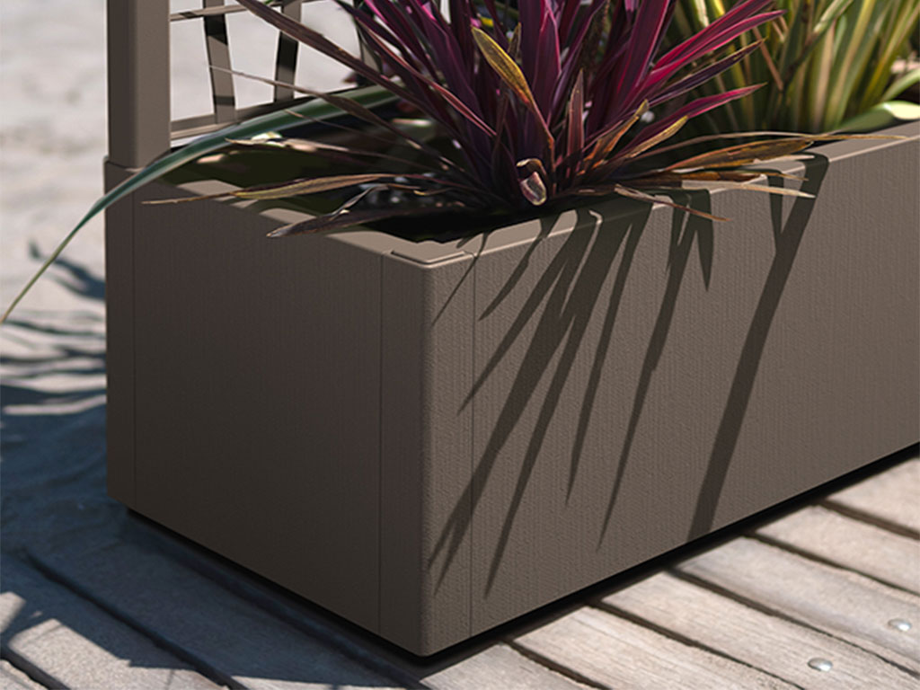 Truhlík, vyvýšený záhon STEFANPLAST ETHICA 80 světle hnědá