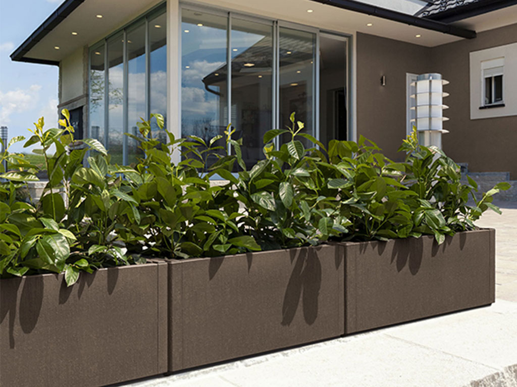 Truhlík, vyvýšený záhon STEFANPLAST ETHICA 80 světle hnědá