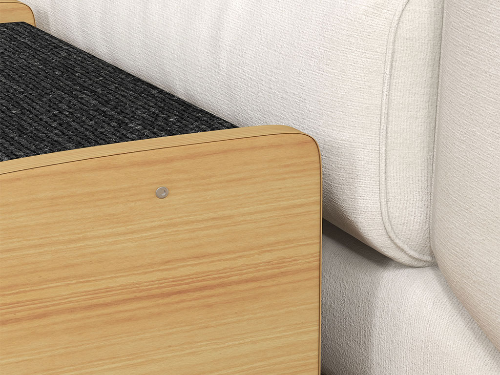 Schůdky pro psy a kočky PAWHUT D06-185V00AK, černé, 38,5x38,5x30 cm