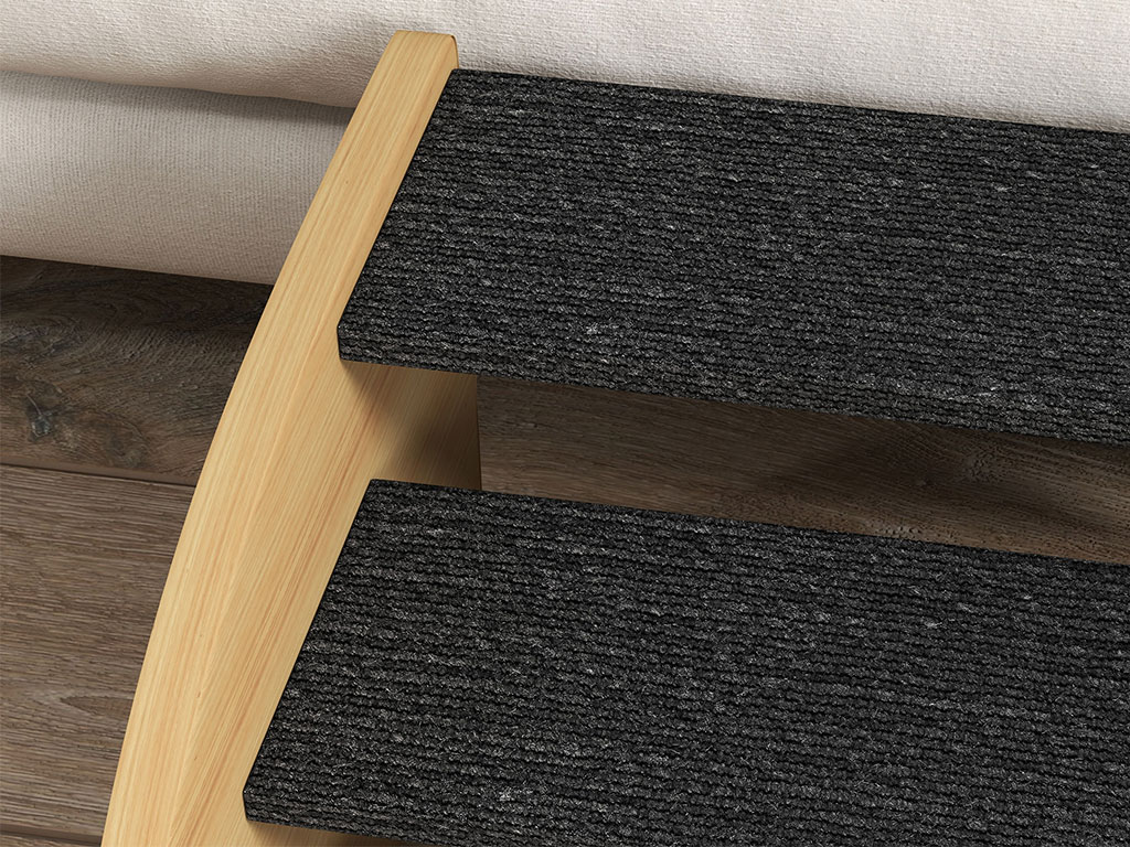 Schůdky pro psy a kočky PAWHUT D06-185V00AK, černé, 38,5x38,5x30 cm