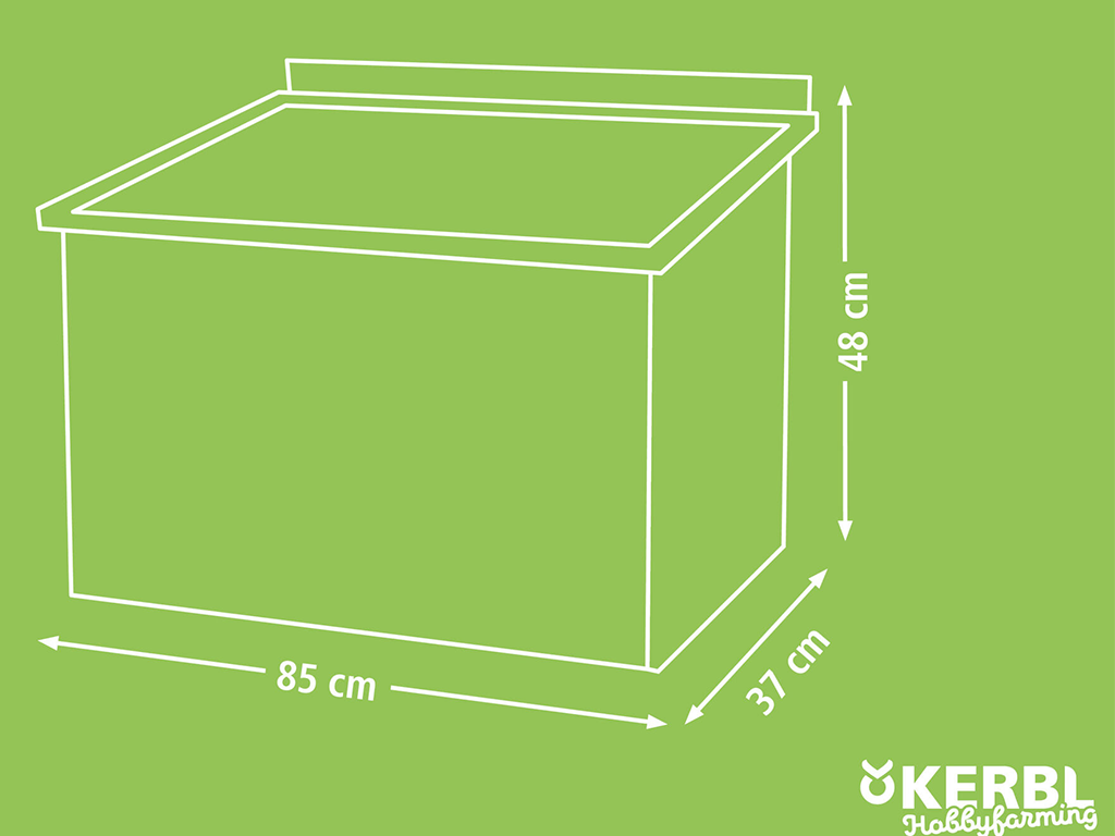 Hřad a kukaň pro drůbež KERBL 82808, 85x37x48 cm