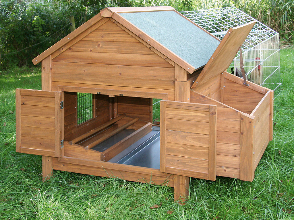 Hřad a kukaň pro drůbež KERBL 82808, 85x37x48 cm