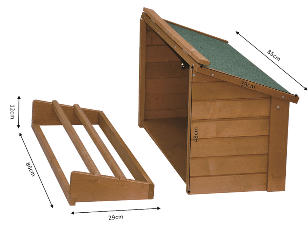 Hřad a kukaň pro drůbež KERBL 82808, 85x37x48 cm