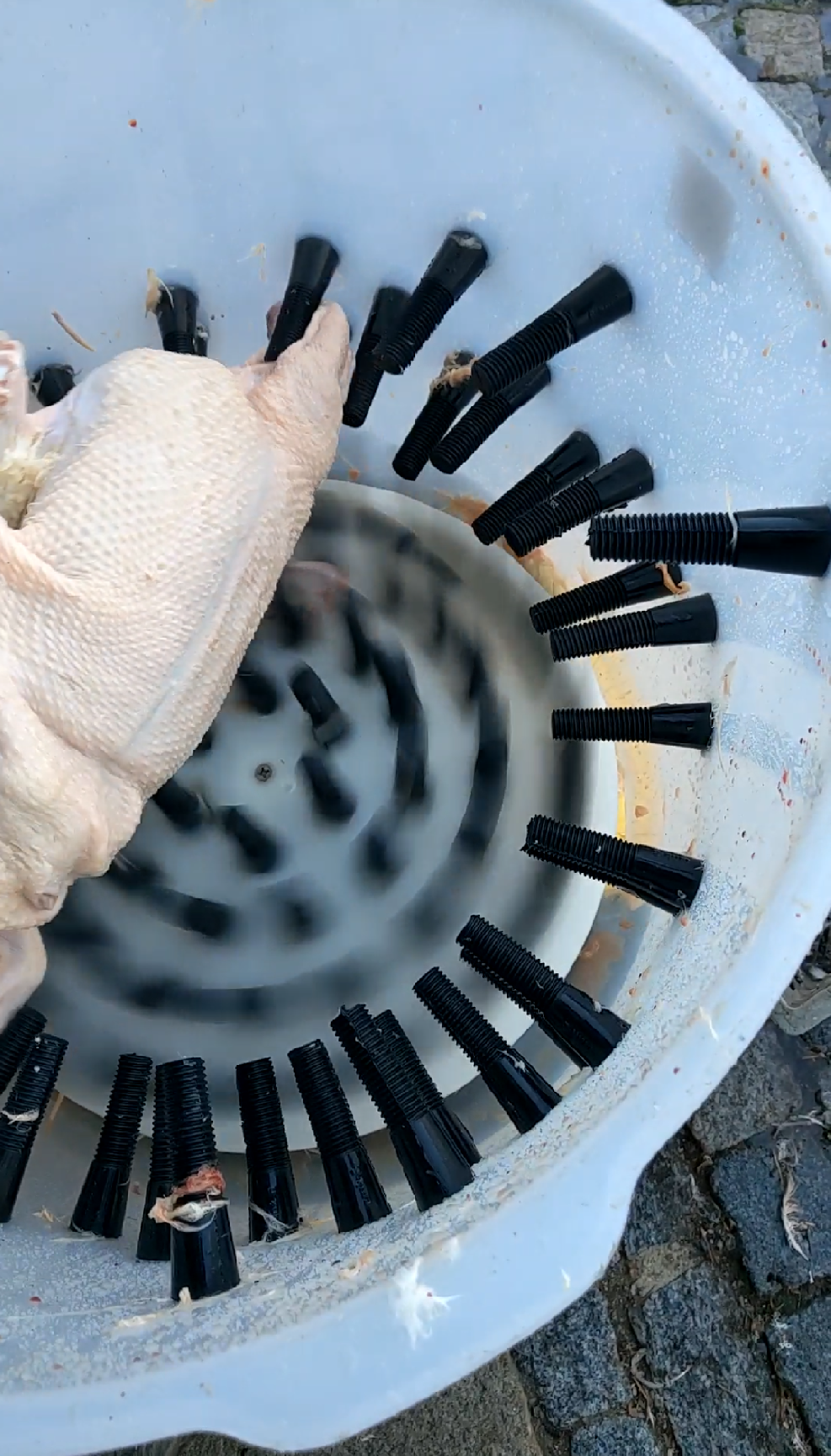Bubnová škubačka drůbeže na slepice, husy, kachny, krůty CIMUKA YL-PL03-G