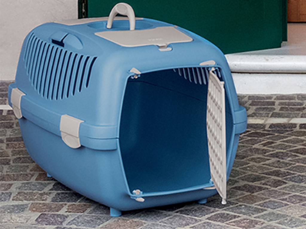 Přepravka pro psy a kočky STEFANPLAST GULLIVER 1, 48x32x31cm, modrá