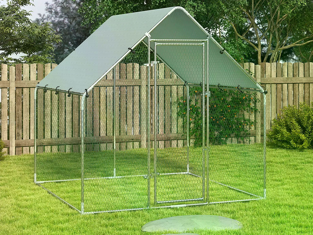 Výběh pro drůbež PAWHUT D51-435V04SR 2x2x2m