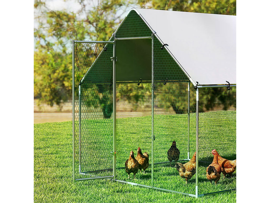 Výběh pro drůbež PAWHUT D51-435V04SR 2x2x2m