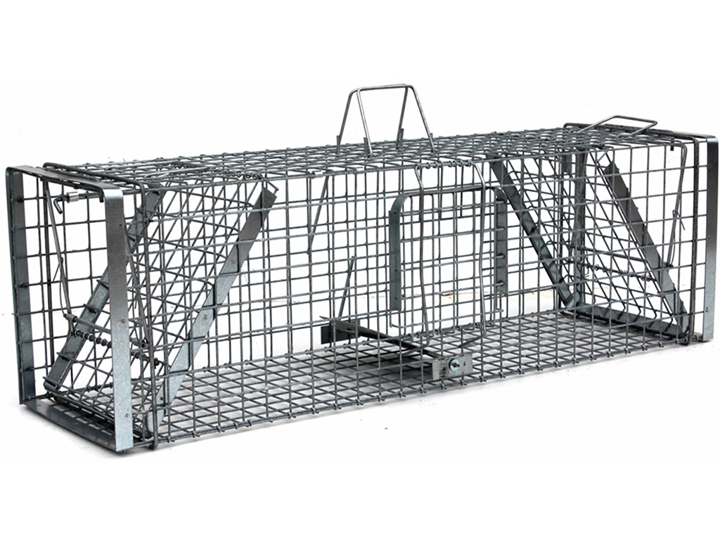 Profesionální past na lišky, kuny, vydry a kočky TRAP H118x34x34V2