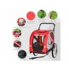 vozik za kolo pro psy 2v1 pawhut d00 144rd cerveny 06
