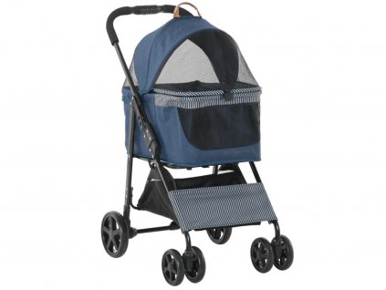 kocarek pro psy 2v1 pawhut d00 128 tmave modry 07