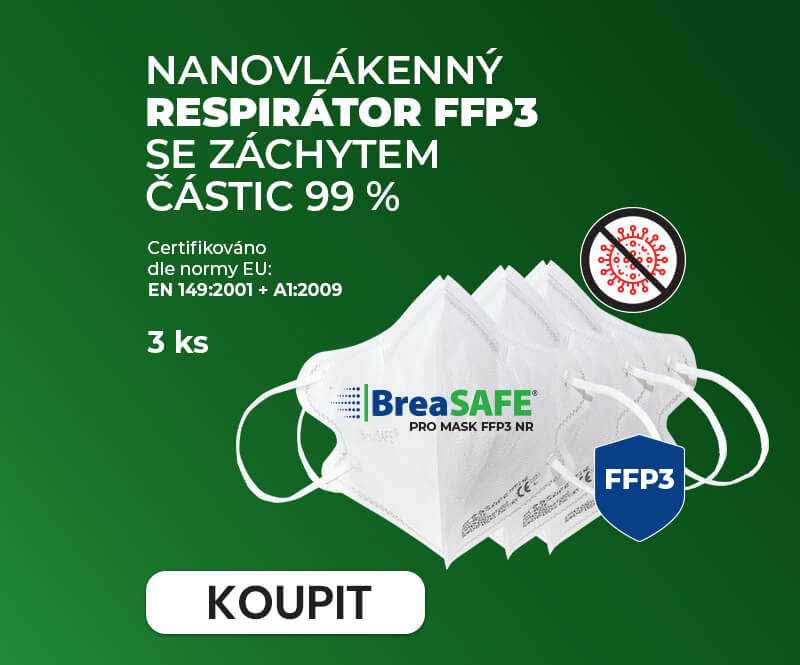 Respirátor BreaSAFE® PRO MASK FFP3 | 3ks