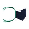 Rouška pro dospělé Tmavě modrá, Lev námořník (zelené gumičky)