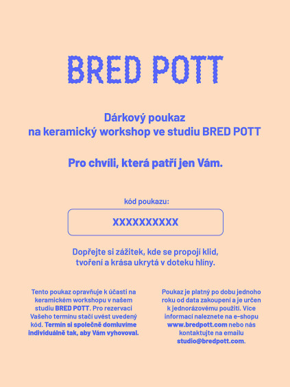 Dárkový poukaz na keramický workshop