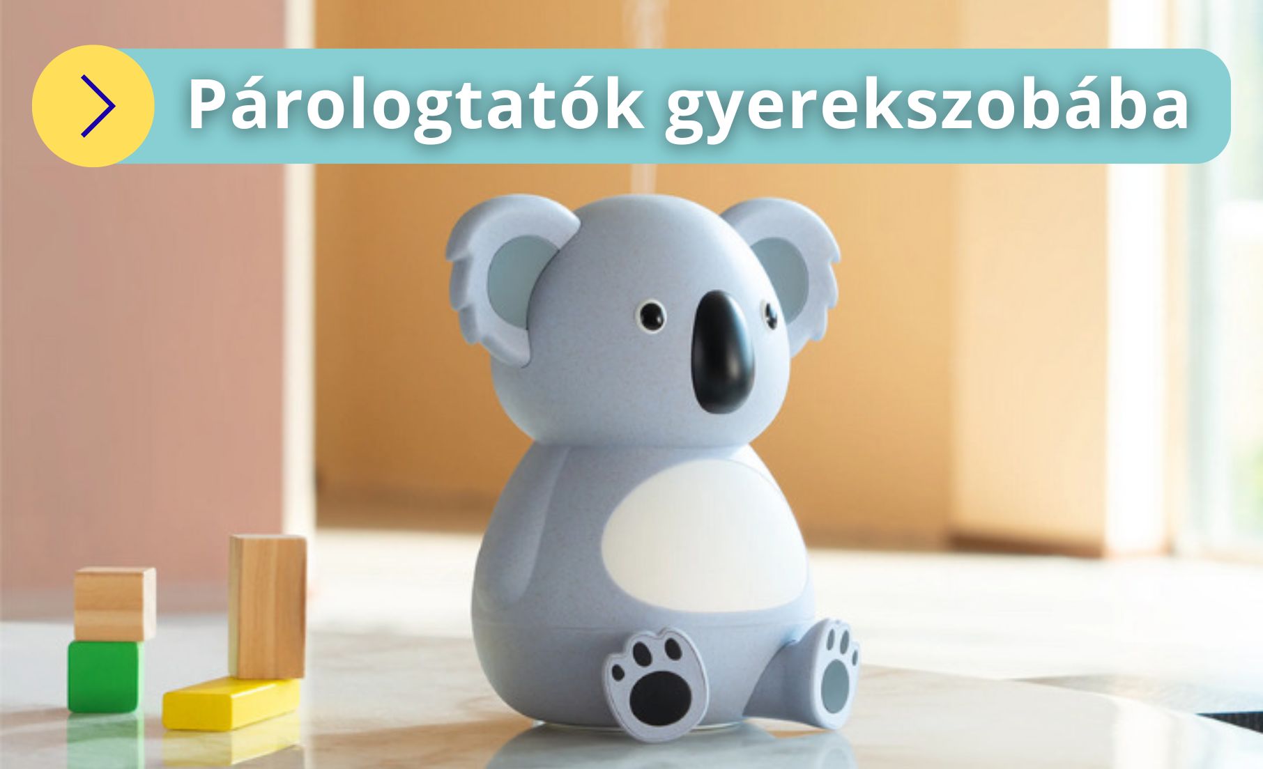 Gyerekbarát ultrahangos párologtatók különféle aranyos figurákkal gyerekszobába