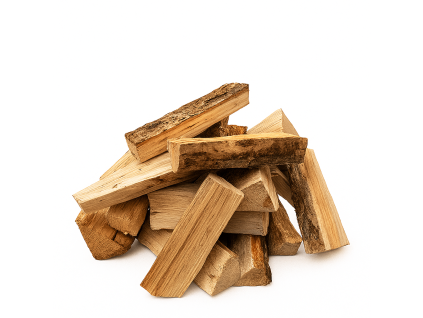 Geschüttetes Brennholz