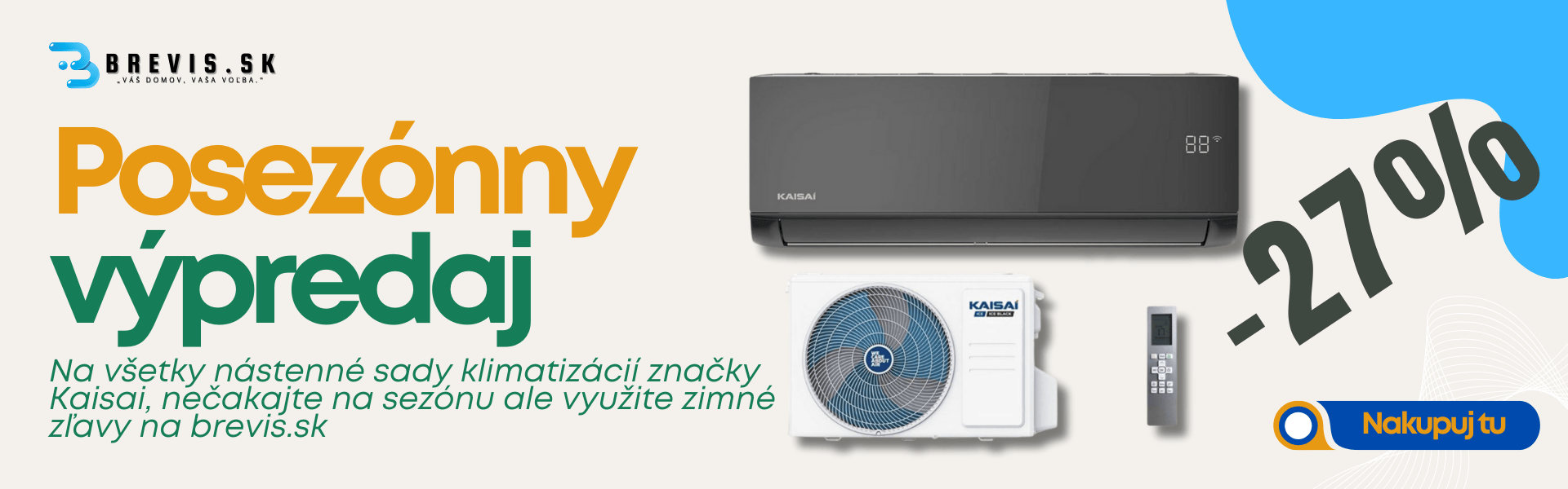 Posezónny výpredaj klimatizácií Kaisai
