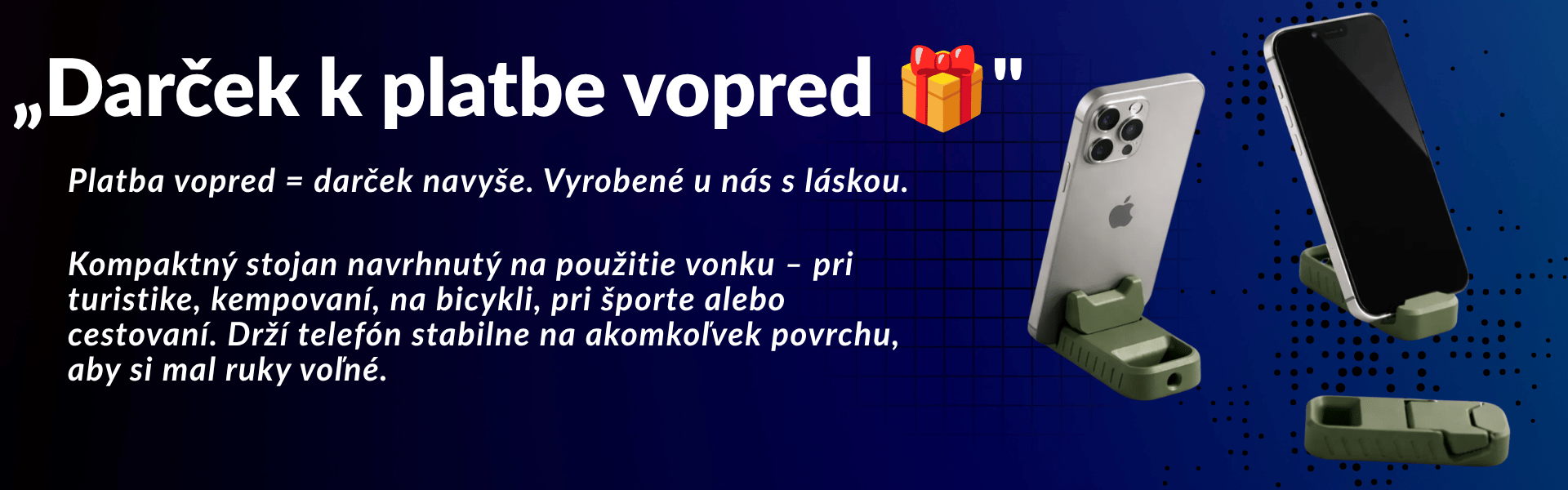 Darček k nákupu pri platbe vopred