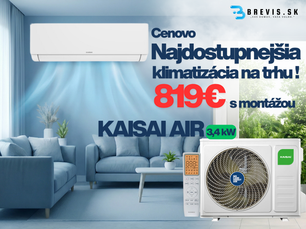 Klimatizácia Kaisai Air aj s montážou