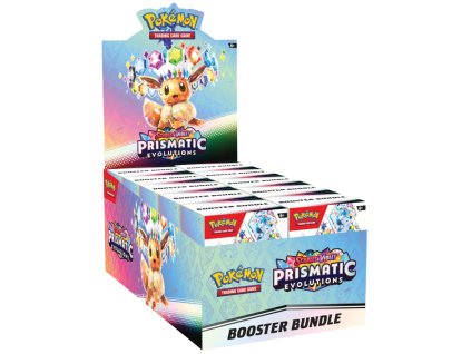 Pokémon Prismatic Evolutions Booster Bundle Display