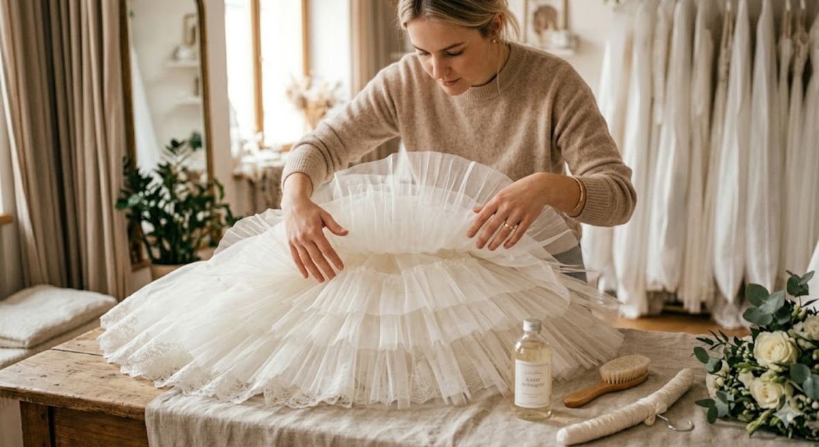 Péče a údržba: Jak udržet spodnici ve formě i po svatbě