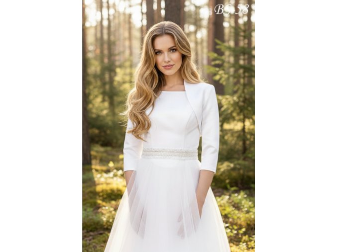 BS-58 bílé bolerko