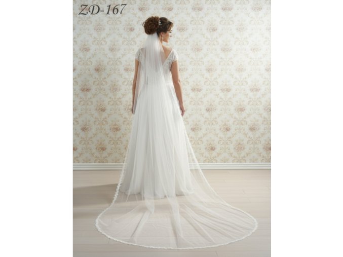 ZD-167 svatební závoj dlouhý
